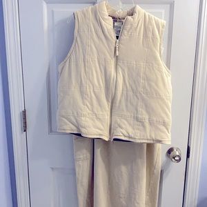 Faded Glory Quilted Vest and Skirt Set